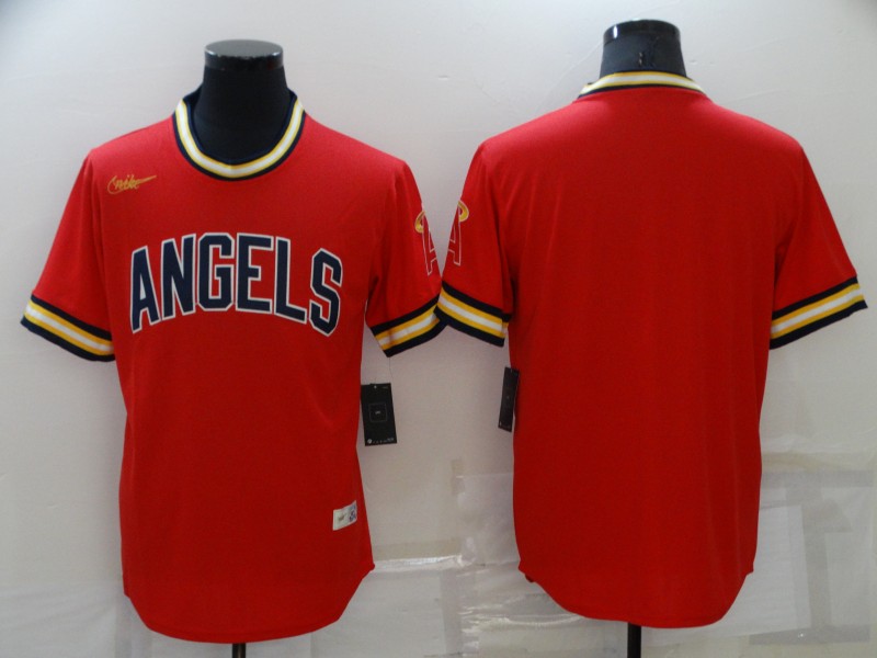 Men's Los Angeles Angels Red Team Blank Jersey
